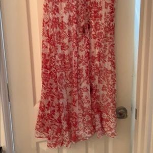 Red and cream Laundry dress